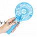 Livoty Portable Rechargeable Fan Air Cooler Mini Operated Hand Held USB 18650 Battery (Blue) - B073SMM8TW